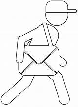 Postman coloring Page  ColouringPages sketch template