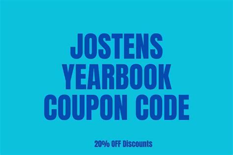 Jostens Yearbook Coupon Code August 2024 - Up to 20% OFF - Giving Assistant