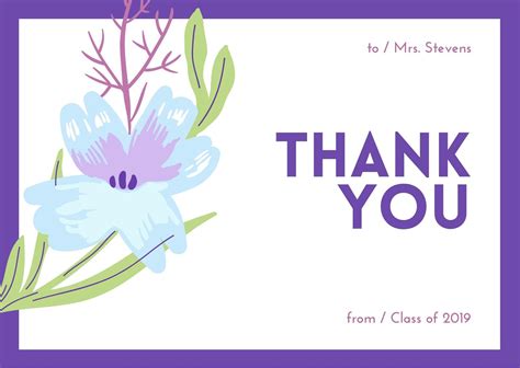 Thank You Card For Teacher Template – Mightyprintingdeals.com