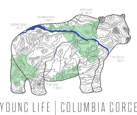 Download Columbia Gorge Young Life - Map - Full Size PNG Image - PNGkit