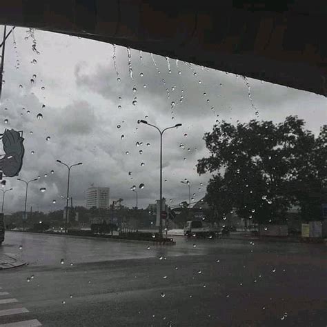 Rainy day scene through the glass window Photograph by Hoang Thanh ...