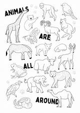Free Animals Coloring Pages Printable sketch template