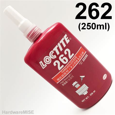 Henkel Loctite 262 Acrylic Anaerobic Threadlocker Red 250 mL Bottle