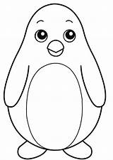 Coloring Pages  Penguin sketch template