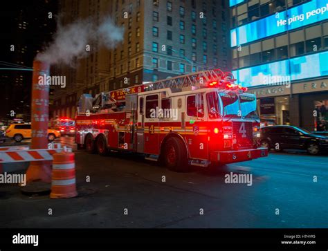 Fire truck night hi-res stock photography and images - Alamy