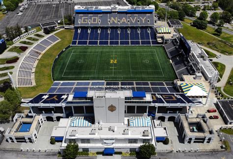 Navy-Marine Corps Memorial Stadium, Home of the Navy Midshipmen football team. Capacity 34,000 ...