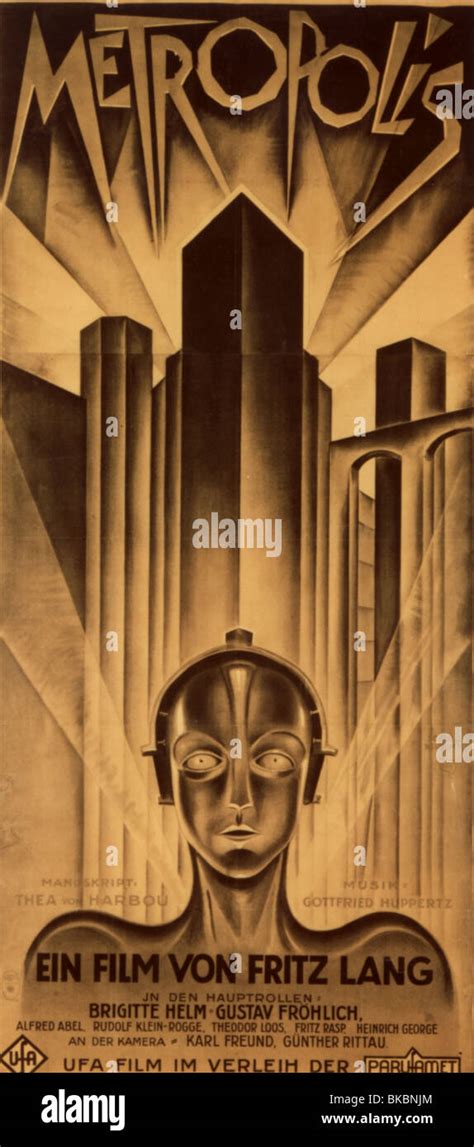 METROPOLIS -1927 POSTER Stock Photo - Alamy