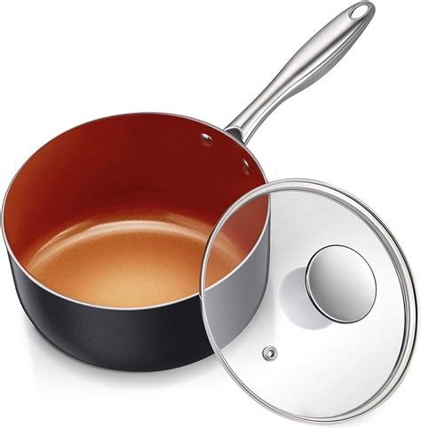 最新人気 MICHELANGELO 2 Quart and 3 Quart Saucepan with Lid Set,Nonstick Small Sauce 並行輸入品 - www ...