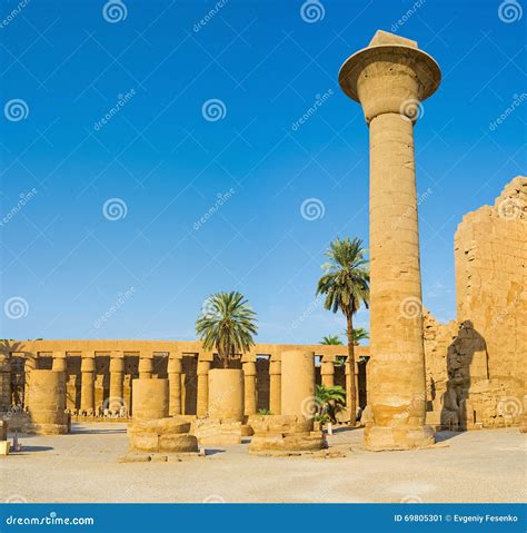 The Columns of Karnak Temple Stock Image - Image of karnak, entrance: 69805301