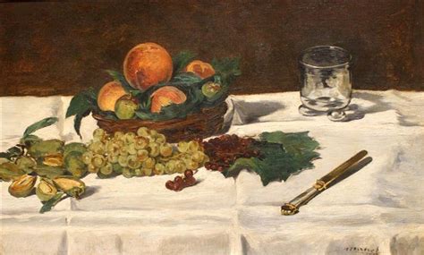 Still Life: Fruits on a Table, 1864 - Edouard Manet - WikiArt.org