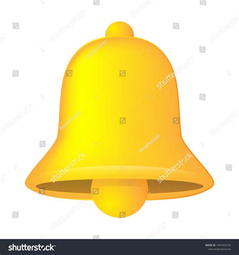 Christmas Bell Vector Illustration Emoji Clip Stock Vector (Royalty ...