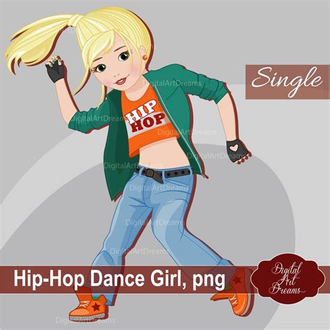 Hip Hop Clipart Dance Clipart Little Girl Clipart Hip-Hop | Etsy