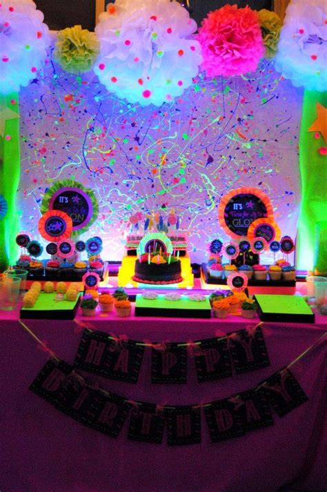 NEON PARTY- Diva Party- Rock Star Party- 80's BANNER- Cheetah Party- Tween Neon Birthday Party ...