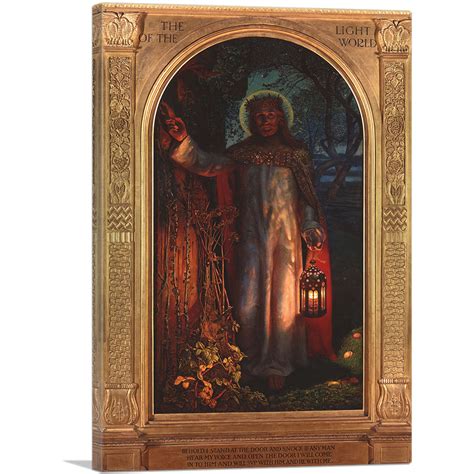 ARTCANVAS The Light Of The World 1851 (St Paul's Cathedral Version) (With Printed Frame) Canvas ...