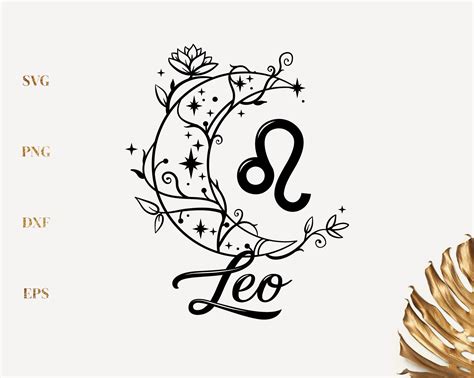 Leo Zodiac SVG PNG Cut File | Etsy