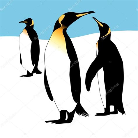 Three penguins — Stock Vector © annamiro #39850739