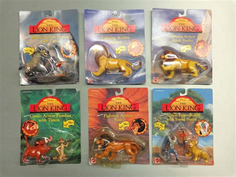 Set of 6 Lion King Figures Toys 1993 MOC Mufasa Scar Simba Pumbaa Timon Rafiki + | #1789262153