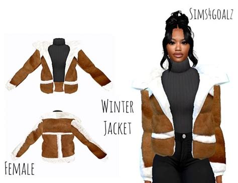 Winter Jacket | Sims4goalz in 2024 | Sims 4 expansions, Sims 4 teen, Sims 4 children