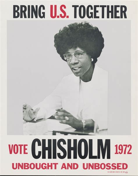 Shirley Chisholm’s ‘Unbought and Unbossed’ presidential campaign poster — Andscape