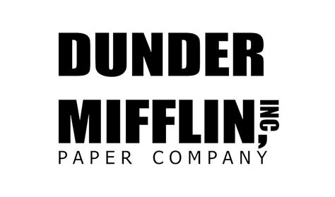 The office - dunder mifflin logo - tv show Digital Art by Andrea - Pixels