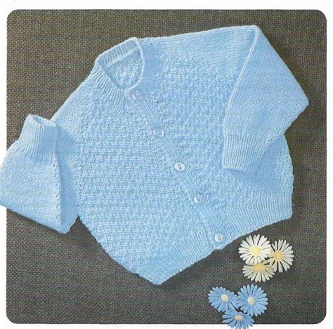 Baby Cardigan Knitting Pattern 4 Ply Knitting 3 6 Month | Etsy UK | Baby cardigan knitting ...