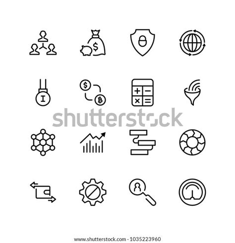 Trade Flat Icon Set Single High Stock Vector (Royalty Free) 1035223960 | Shutterstock