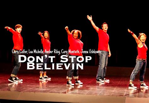 Don’t Stop Believin ️ Rachel And Finn, Don’t Stop Believin’, Amber Riley, Lea Michelle, Chris ...