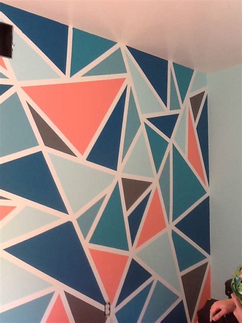 triangle paint wall - Google Search | Wall paint designs, Room wall ...