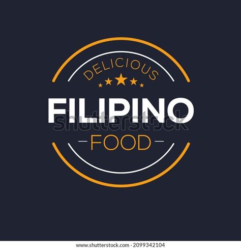 Creative Filipino Food Logo Sticker Badge Stock Vector (Royalty Free ...