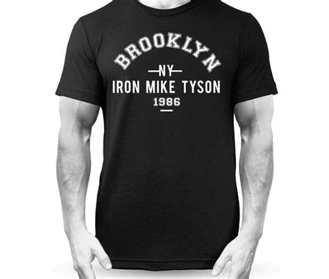 Iron Mike Tyson Brooklyn Boxing T-Shirt Black - IC Clothing