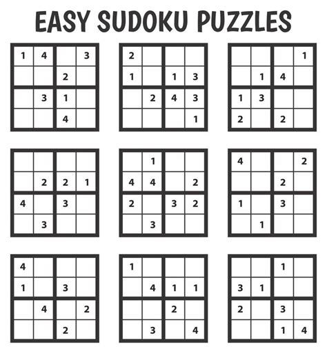 Kids Easy Printable Sudoku Puzzles | Sudoku puzzles, Sudoku printable, Sudoku