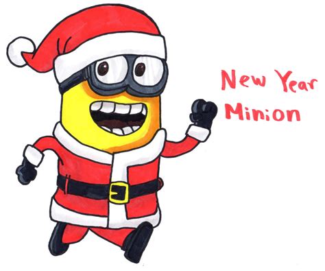 New Year Minion by YouCanDrawIt on DeviantArt