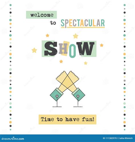 Live show banner stock vector. Illustration of flyer - 111382970