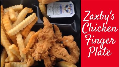 Zaxby's Menu Chicken Finger Plate - YouTube