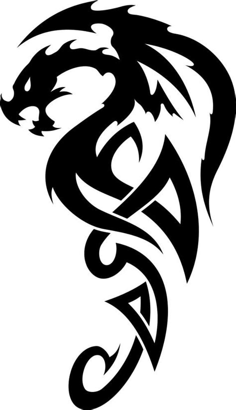 Celtic Dragon Tattoo Vector Free Vector cdr Download - 3axis.co | Celtic dragon tattoos, Dragon ...