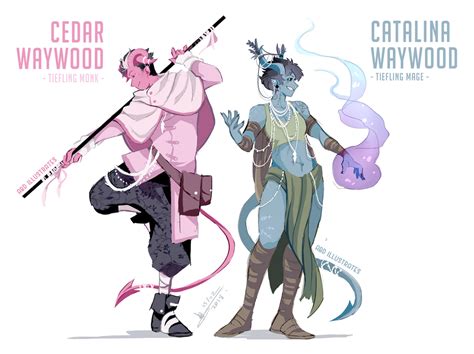 DnD Character Designs: the Waywood Siblings by ABD-illustrates on ...