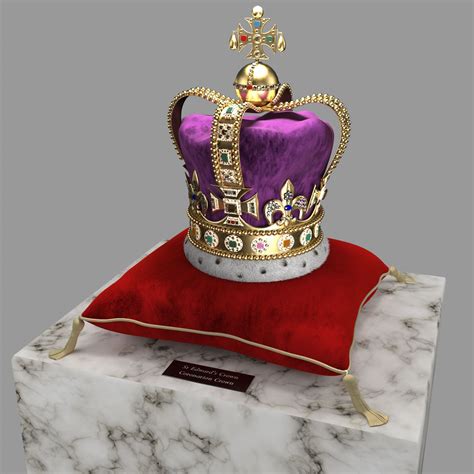 St Edwards Crown 3D Model $49 - .3ds .obj .max .c4d .ma .fbx .unknown ...