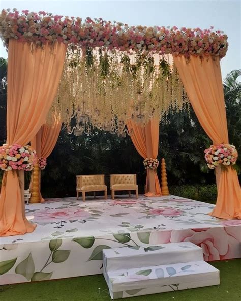 Floral Mandap Decor | Mandap decor, Mandap design, Mandap