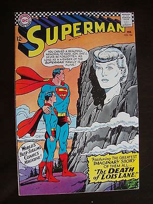 comicsvalue.com - Superman #194 F/VF Death Of Lois Lane - auction details