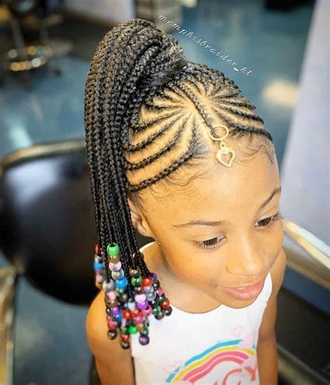 Braids for Kids- 50 Kids Braids with Beads Hairstyles