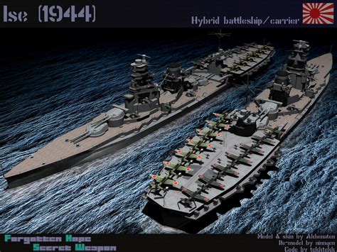 Ise battleship/carrier hybrid image - Forgotten Hope: Secret Weapon mod ...