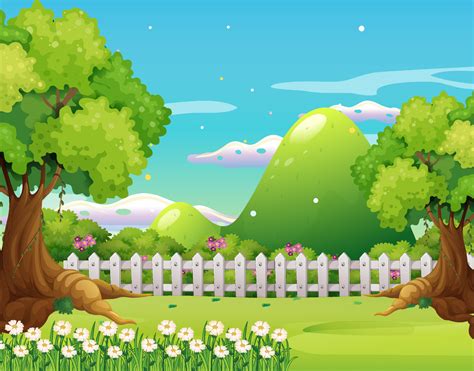 Empty nature outdoor background 6582815 Vector Art at Vecteezy