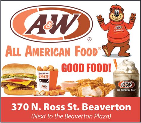 All Type American Food Available in Beaverton, MI, Restaurants - A&W ...