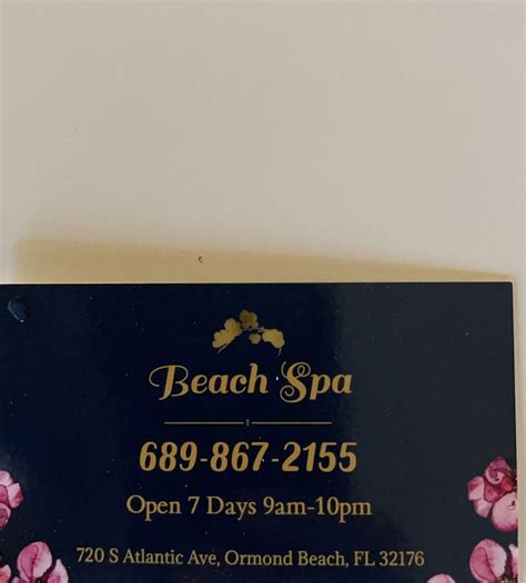 Beach Spa (Ormond Beach, FL): Hours, Address - Tripadvisor