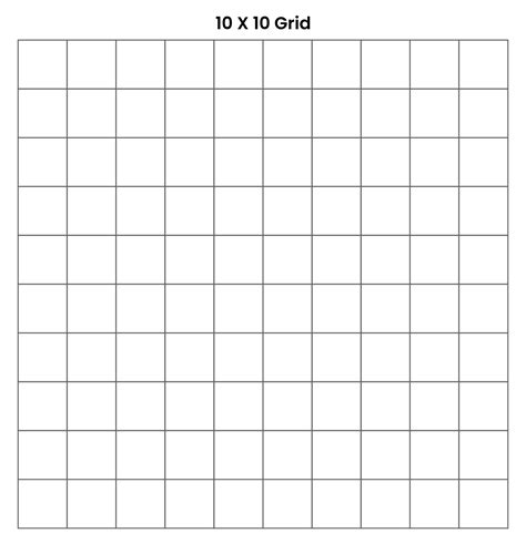 Free Printable 10x10 Grid Paper - Free Templates Printable