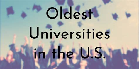 10 Oldest Universities in the U.S. - Oldest.org