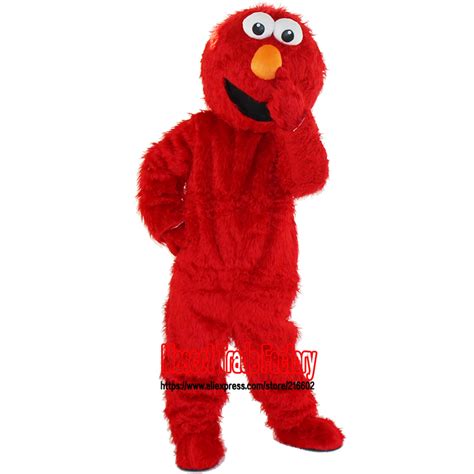 Selling Long Fur Elmo Mascot Costume Character Cosplay Cartoon - CosplayWare.com