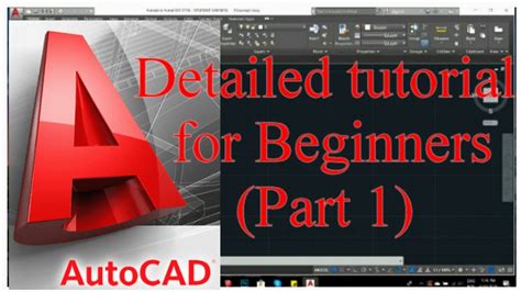 Autocad Tutorial for Beginners/ Part 1 of 3 - YouTube