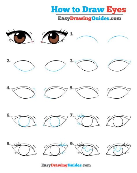 How to Draw Eyes – Really Easy Drawing Tutorial | Drawing tutorial easy ...