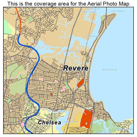 Aerial Photography Map of Revere, MA Massachusetts